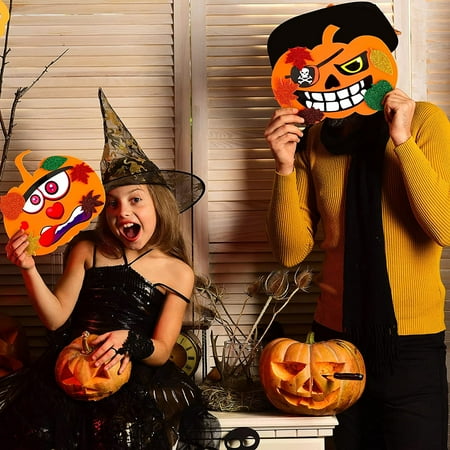 Halloween Pumpkin Decorating Craft Kit Includes 16 Foam Pumpkin Shapes 12 Pumpkin Face Decorating Stickers and 150 Glitter Maple Leaf Stickers for Kids Crafts Fall Thanksgiving Halloween Decoration Halloween Pumpkin Decorating Craft Kit Includes 16 Foam Pumpkin Shapes 12 Pumpkin Face Decorating Stickers and 150 Glitter Maple Leaf Stickers for Kids Crafts Fall Thanksgiving Halloween Decoration